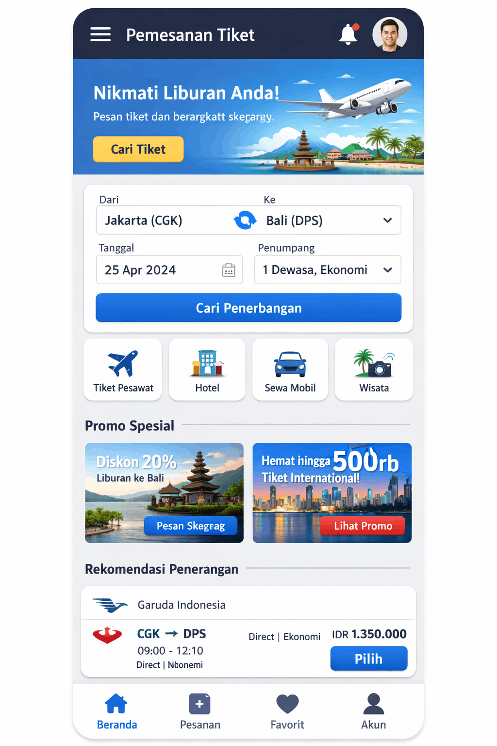 Aplikasi Pemesanan Tiket